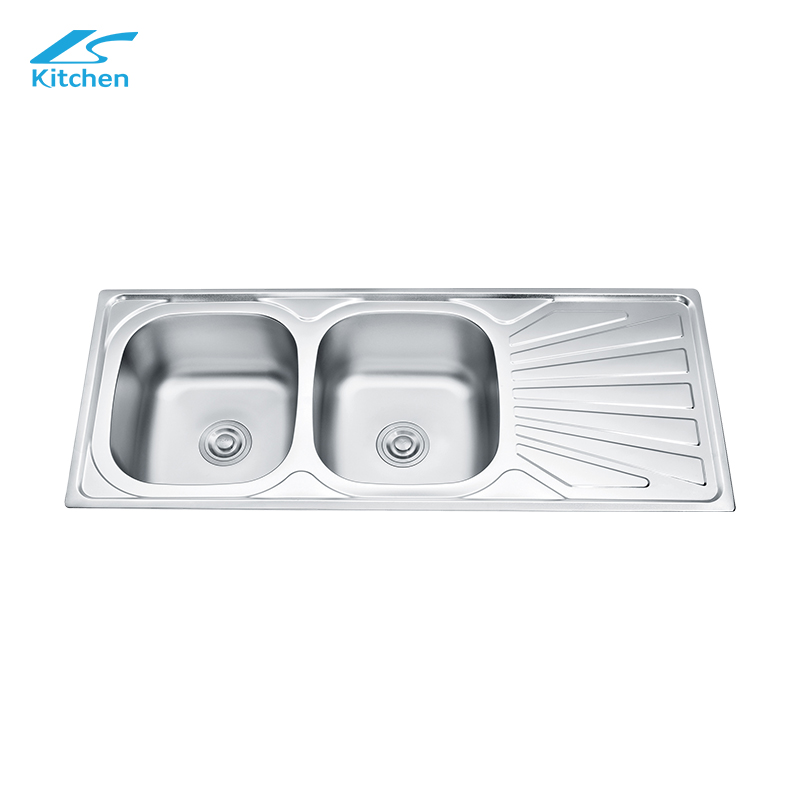 Раковина для кухни и ванной комнаты с двойной раковиной в современном стиле LS-12050B farm из нержавеющей стали