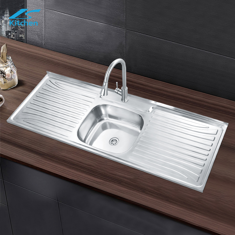 Стол для производства кухонных машин в сельской местности с одной раковиной LS-15050S кухонная раковина из нержавеющей стали