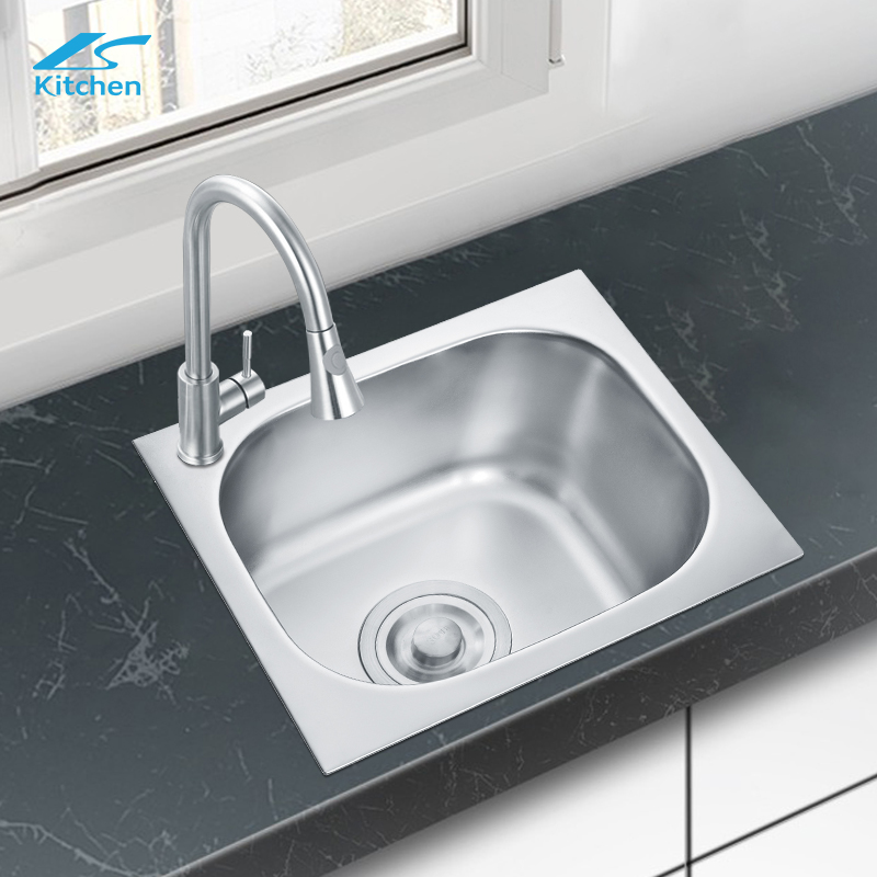 Кухонная мойка в современном деревенском стиле LS-3731 из нержавеющей стали для дома на колесах на столе