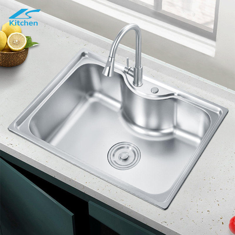 Мойка LS-7050 ODM OEM, вытянутая на станке, влагостойкая и устойчивая к ржавчине, из нержавеющей стали 201/304