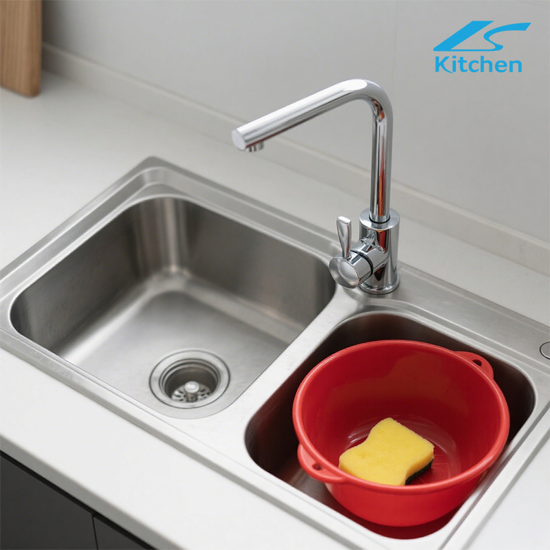 Мойка с фабрики, оптовая продажа LS-7540D, кухонная мойка ручной работы из нержавеющей стали 304/201, двойная чаша