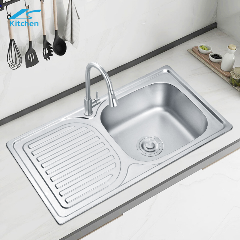Русская популярная кухонная мойка машинного производства LS-7642S, встроенная в столешницу