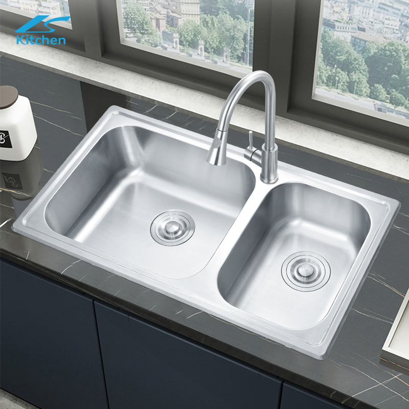 Самая продаваемая в России двухсекционная кухонная мойка из нержавеющей стали LS-7643