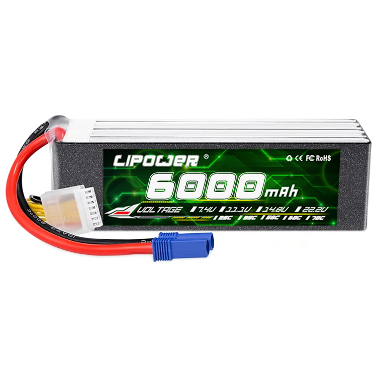 LIPOWER 6000mAh 22,2v 14,8v 60C 80C FPV бпла батарея литиевая полимерная батарея