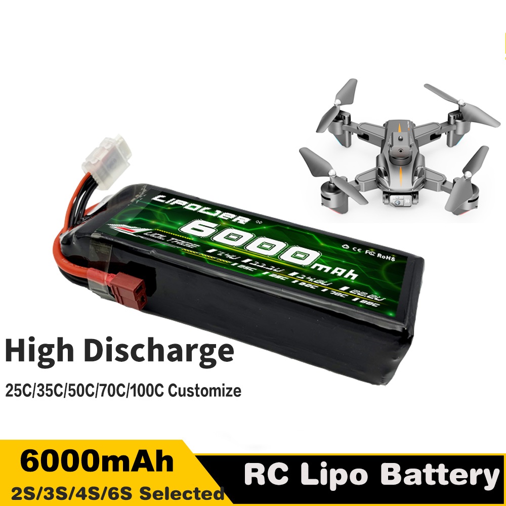6000mah 11.1V 22.2V 60C UAV FPV Quadcopter Drone Battery