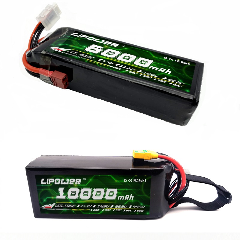 RC дрон аккумулятор 6000mah 3S/4S/6S 60C/80C для FPV дрон с разъемом EC5