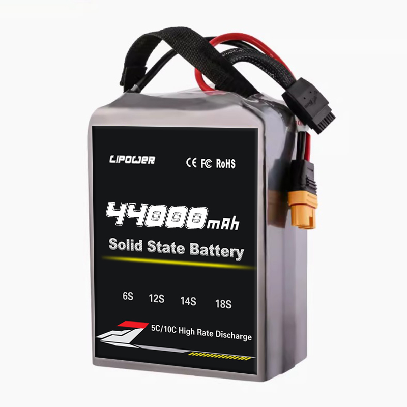 Новые полутвердые батареи 320вт/кг 6с 40000mAh 22,2в высокоэнергетическая плотность полумассивная батарея для дрона