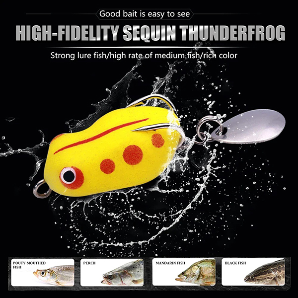 Lureswholesale® 3cm 3.7g 6colors искусственный лягушка приманка бас рыбалка боника жесткий рыбалка приманка