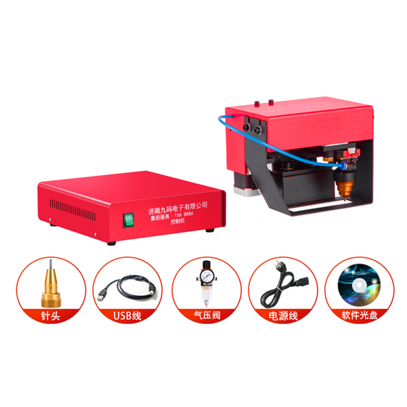 Портативный ручной станок для маркировки металлических табличек с сенсорным экраном, электропневматический станок для нанесения надписей, размеры: 100*20, 135*50, 140*40 мм-CQ1033