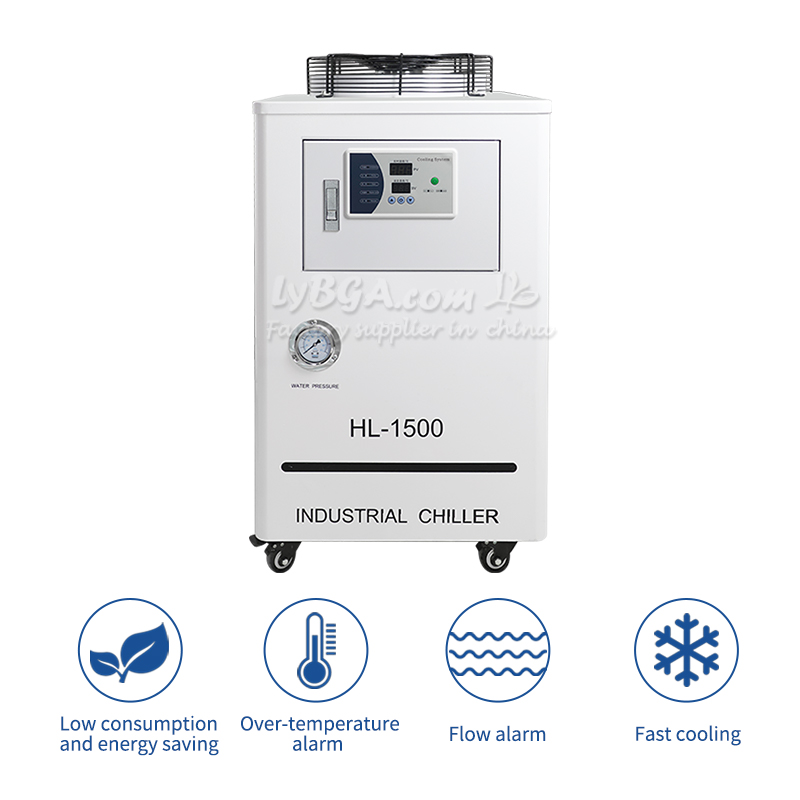 LY HLFL-1500 Волоконно-оптические охладители Серия Water Cool Емкость резервуара для воды 18L Электрическая мощность нагрева 600 Вт-L41015