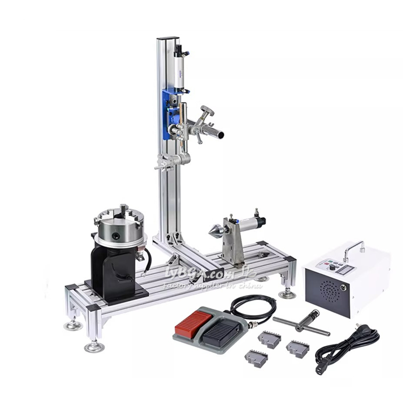 Поворотный позиционер с автоматической регулировкой скорости для сварки пресс-форм, аргонодуговой сварки, ручной лазерной сварки и сварки кольцевых швов; рабочий стол с патронами диаметром 80 мм, 100 мм и 160 мм-L51531