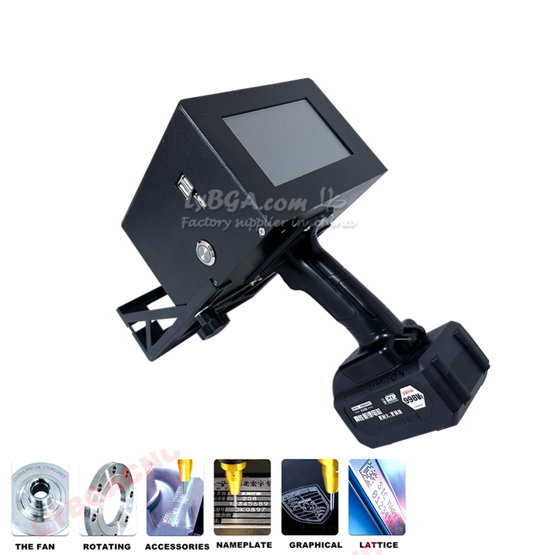 Портативный ручной маркировочный аппарат с литиевой батареей и сенсорным экраном для нанесения надписей на металлические таблички размером-CQ1057