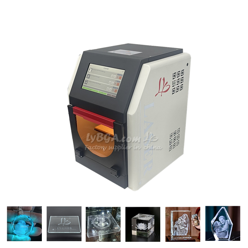 LY Laser настольный портативный станок для внутренней гравировки на стекле и кристалле (2D/3D) закрытого типа с лазером зеленого света длиной волны 532 нм-DBJ3164