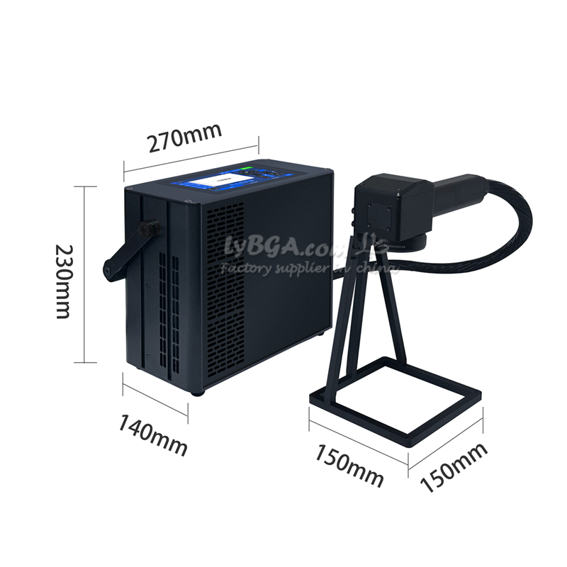 LY mini беспроводной ручной сканер с литиевой батареей, система выравнивания «все в одном», оптоволоконный лазерный маркировочный станок для табличек, совместимый с гравировкой, мощностью-CQ1059