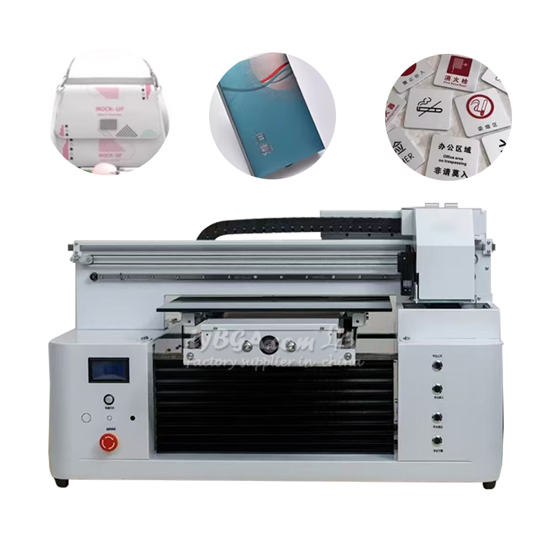 УФ-принтер LY 5060 с двумя печатающими головками, индивидуальный размер печати 500 × 600 мм, цветовая гамма CMYK, одновременная печать белым и цветным чернилами + УФ-лакирование, ламинатор для кристаллических этикеток-UV1033