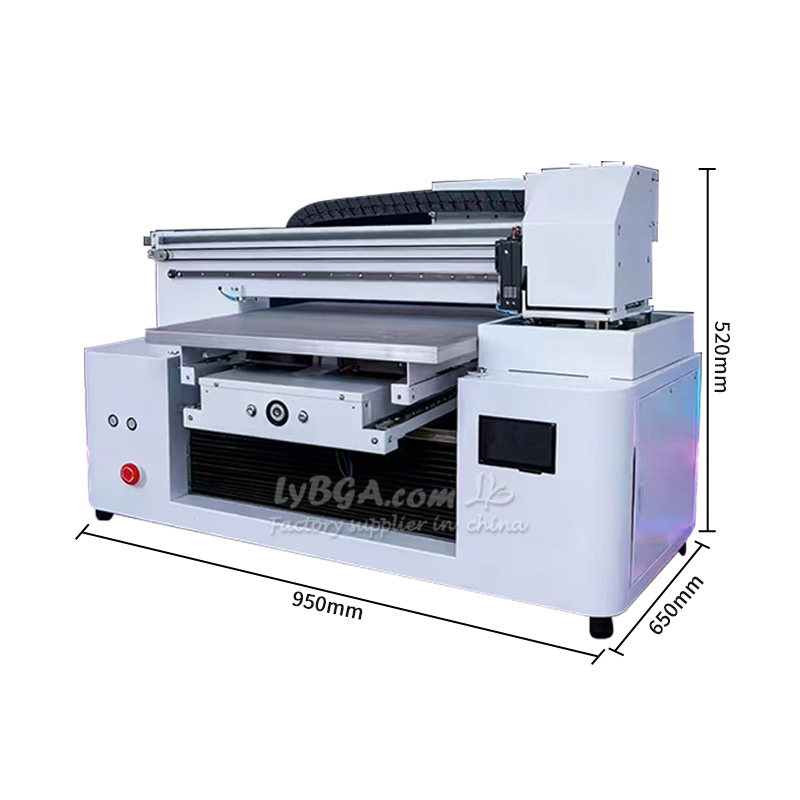 УФ-принтер LY 5060 с двумя печатающими головками, индивидуальный размер печати 500 × 600 мм, цветовая гамма CMYK, одновременная печать белым и цветным чернилами + УФ-лакирование, ламинатор для кристаллических этикеток-UV1033