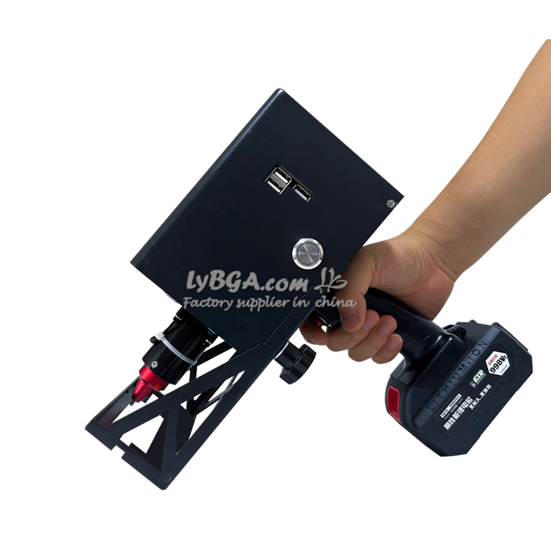 Портативный ручной маркировочный аппарат с литиевой батареей и сенсорным экраном для нанесения надписей на металлические таблички размером-CQ1057