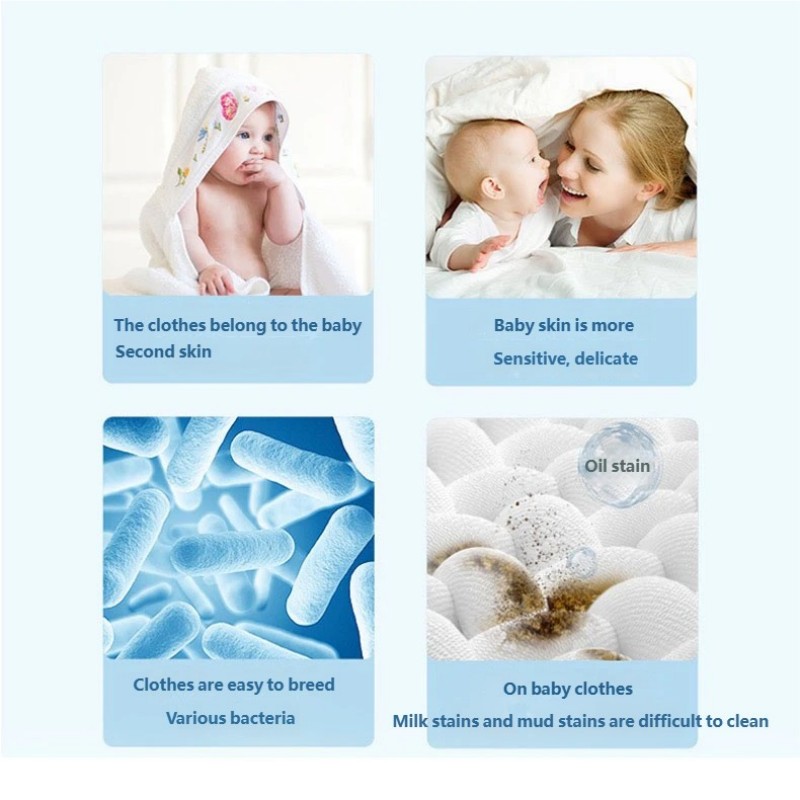 Гипоаллергенное средство для стирки детской одежды. Без отдушек и красителей. Подходит для одежды новорожденных.