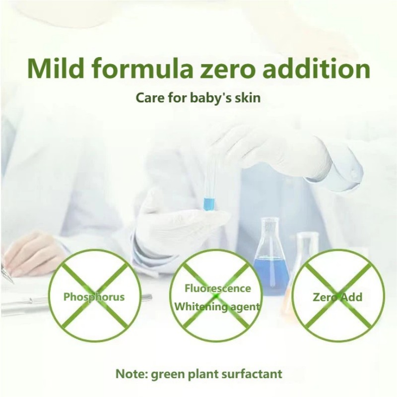 Гипоаллергенное средство для стирки детской одежды. Без отдушек и красителей. Подходит для одежды новорожденных.