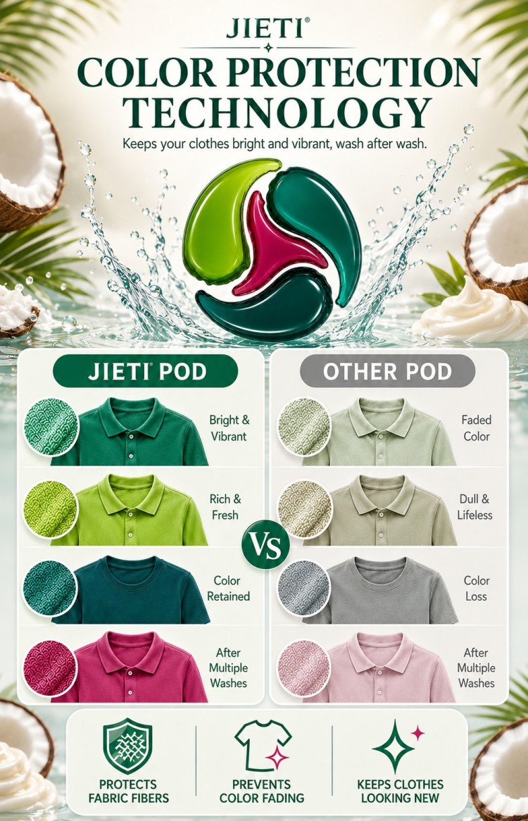 Новые капсулы для стирки JIETI Coconut Cream 4-в-1 952 (7)