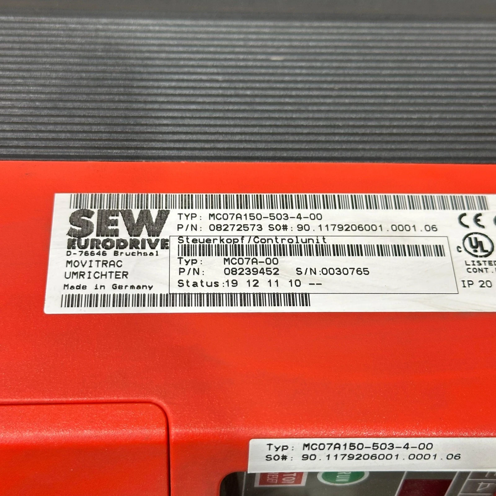 SEW MC07A150-503-4-00 Преобразователь частоты MOVITRAC 07