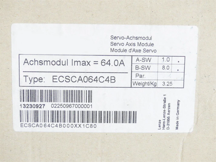 Высокопроизводительный многоосевой сервопривод Lenze ECSCA064C4B.