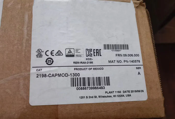 Новый сервопривод Allen Bradley 2198-CAPMOD-1300 В наличии