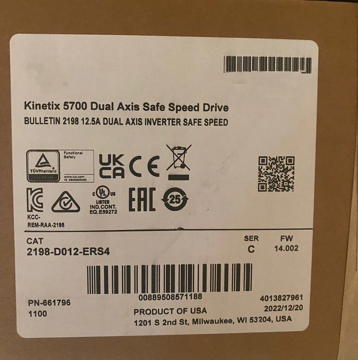 Новый сервопривод Allen Bradley 2198-D012-ERS4 в Srock