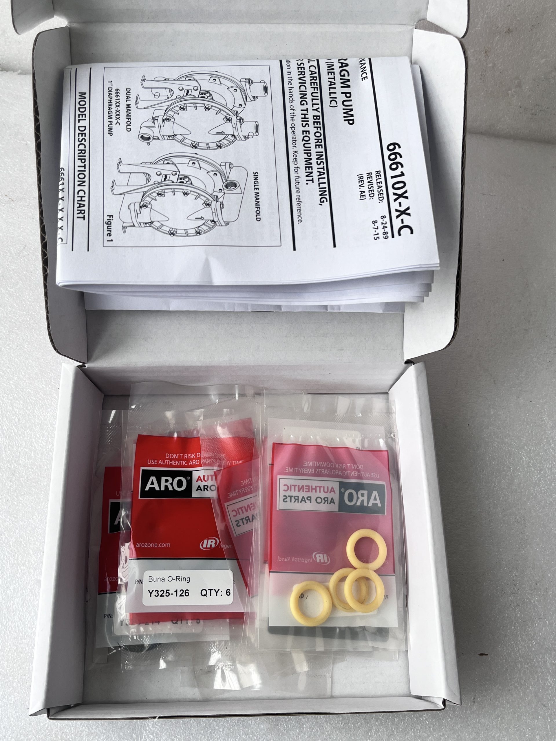 Сервисный комплект ARO 637118-C для диафрагменных насосов Ingersoll Rand