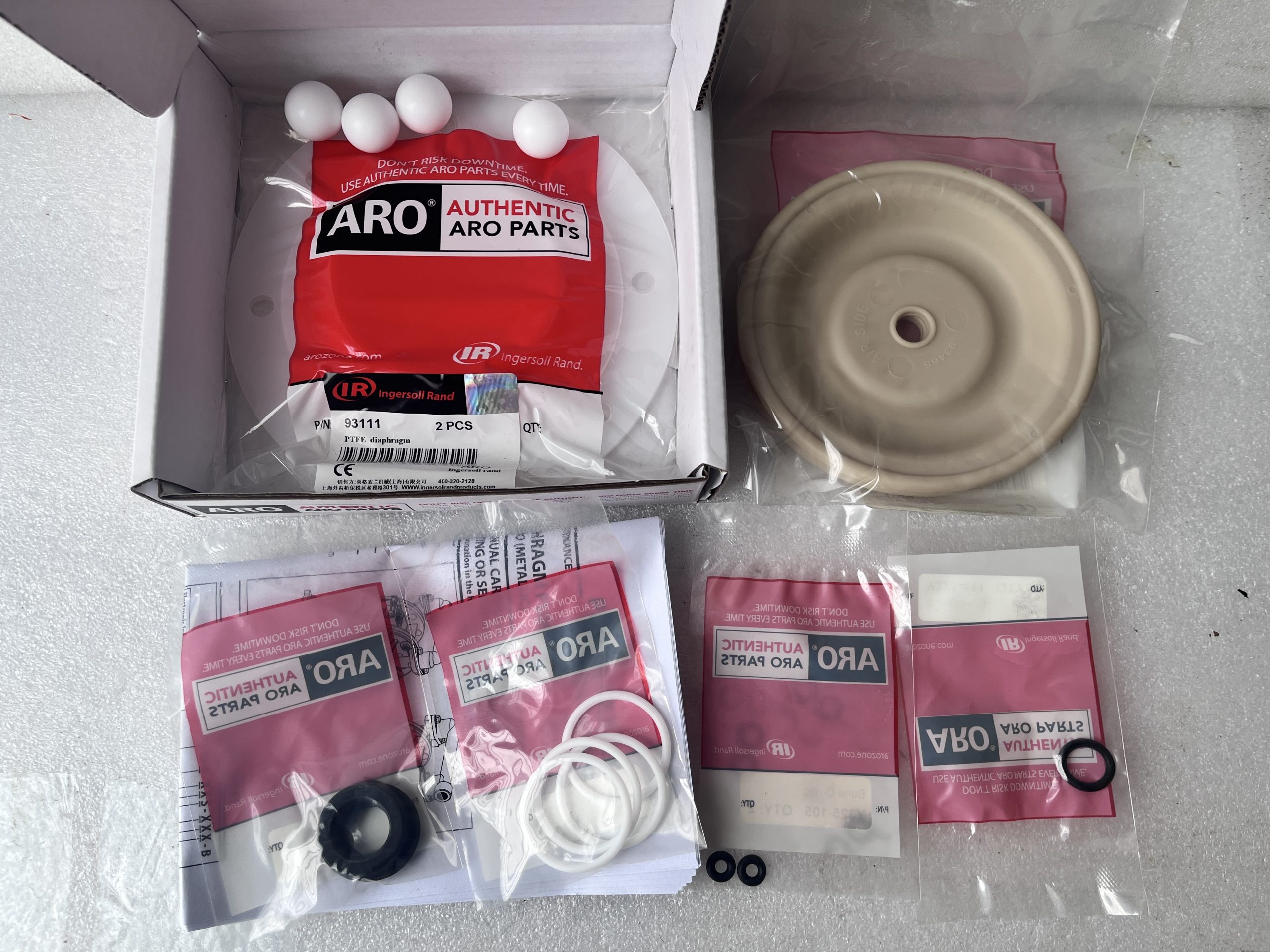 Сервисный комплект ARO 637427-TT для диафрагменных насосов Ingersoll Rand