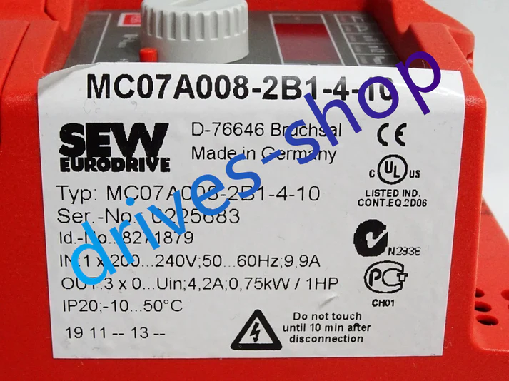 SEW MC07A008-2B1-4-10 Преобразователь частоты MOVITRAC 07