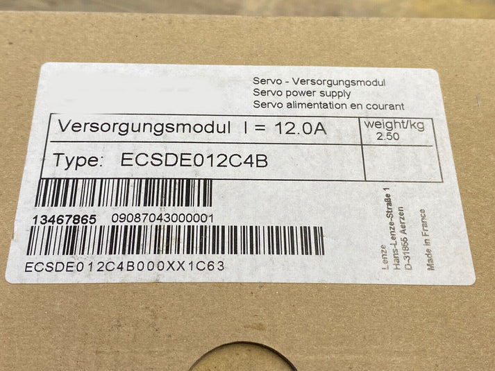 Высокопроизводительный многоосевой сервопривод Lenze ECSDE012C4B.