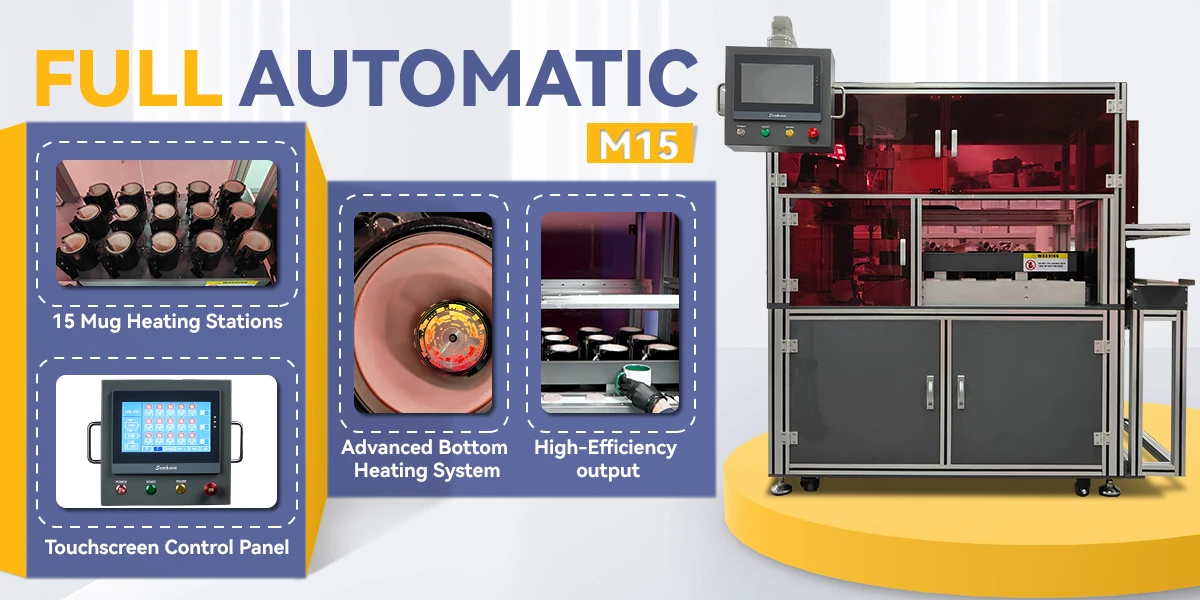 15-Station Robotic Auto Mug Heat Press for On-Demand Production 2