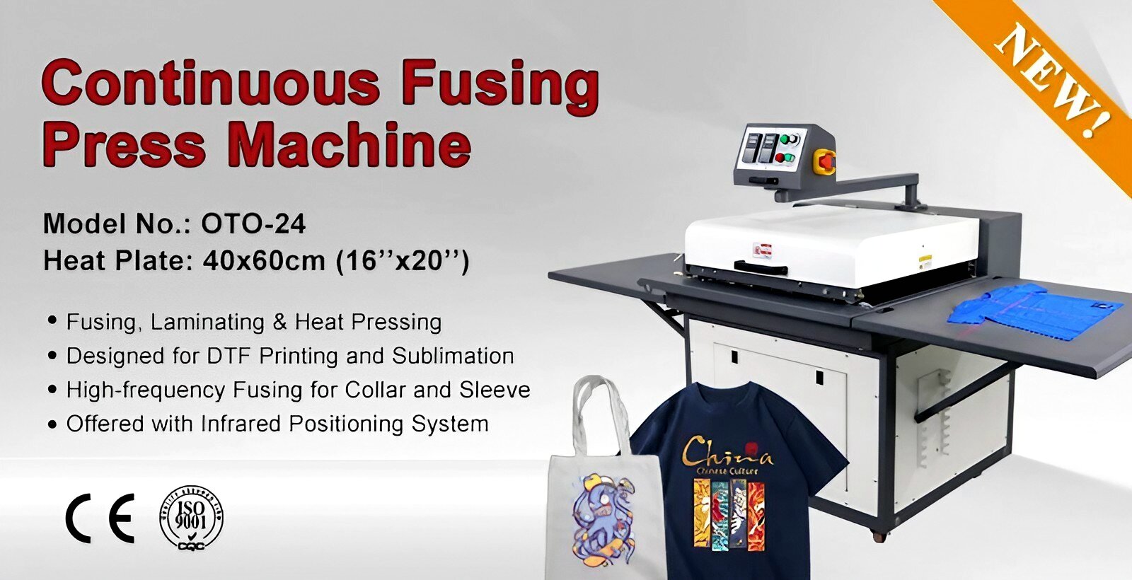 OTO-24 Многофункциональный термопресс для соединения тканей — эффективность, стабильность и высокое качество