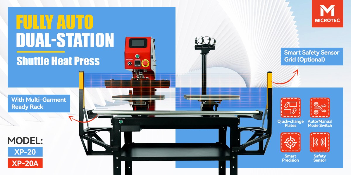 Fully Automatic Dual-Station Shuttle Heat Press