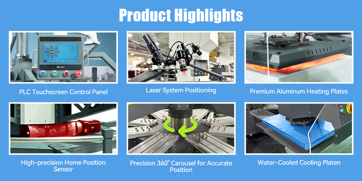 X8 carousel heat press for DTF transfer printing (2)