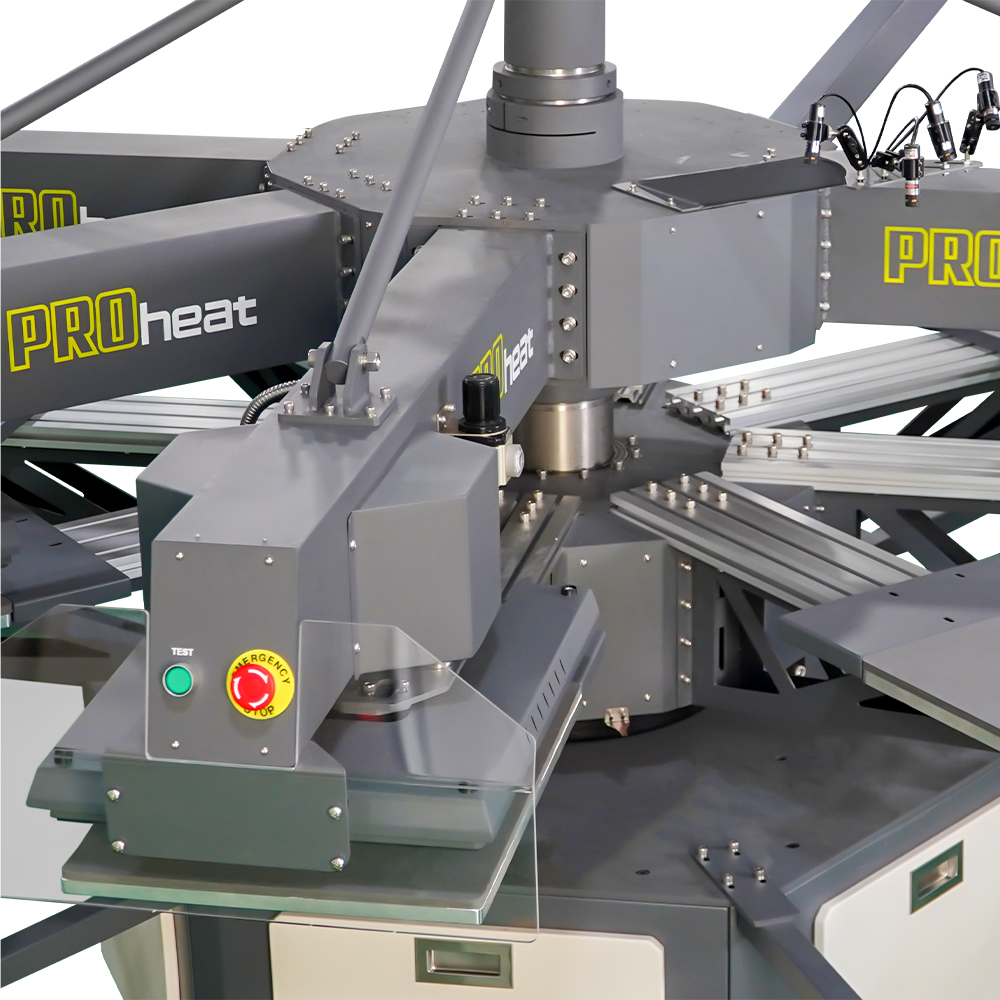 X8 Карусельный термопресс для высокопроизводственного DTF-производства