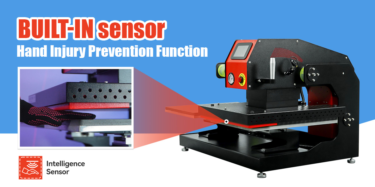 XPDS-20M Manual Dual-Station Heat Press with Pinch-Guard Safety System (2)