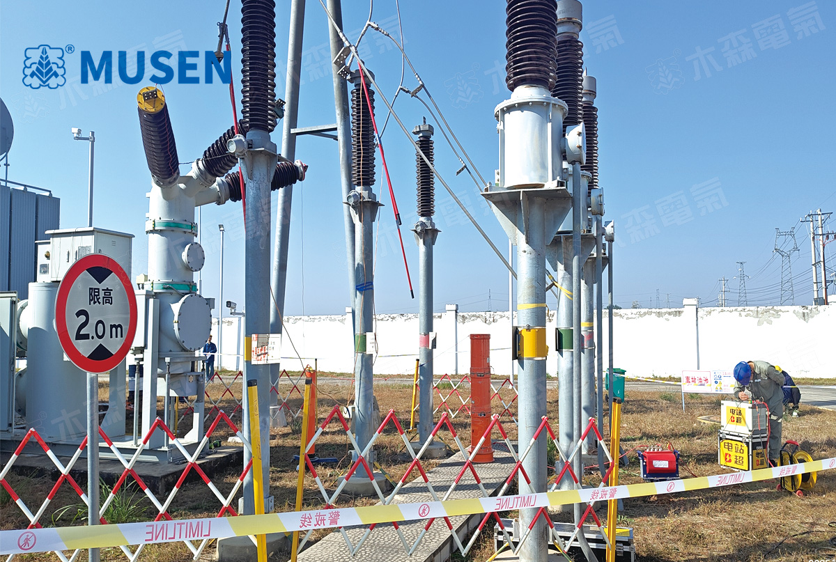 Оборудование для профилактического тестирования подстанции Musen Electric Substation – Полномасштабное предварительное тестирование подстанции Macheng 110 кВ