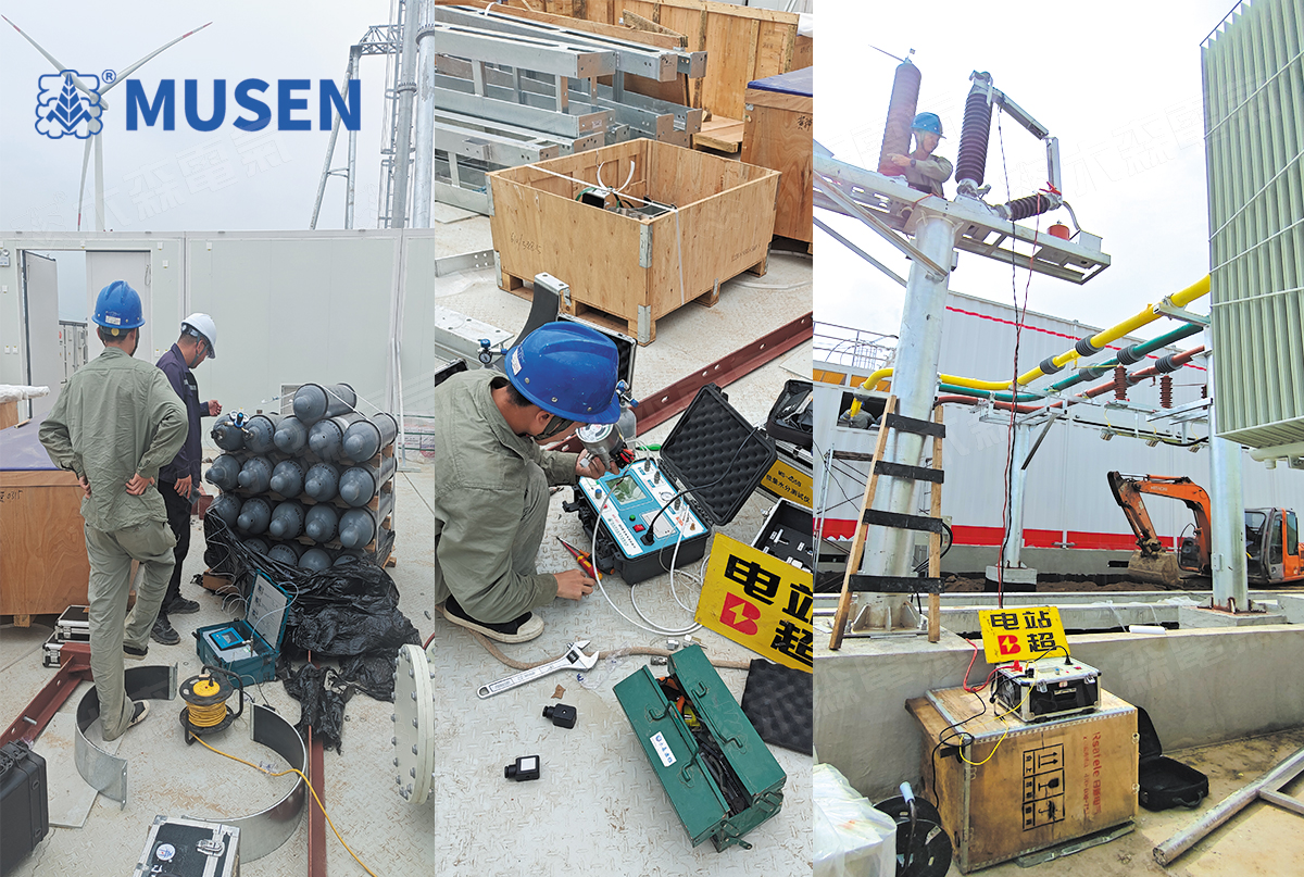 Электроизмерительное оборудование — Испытание главного трансформатора ветроэнергетической установки Guoneng Huanghua