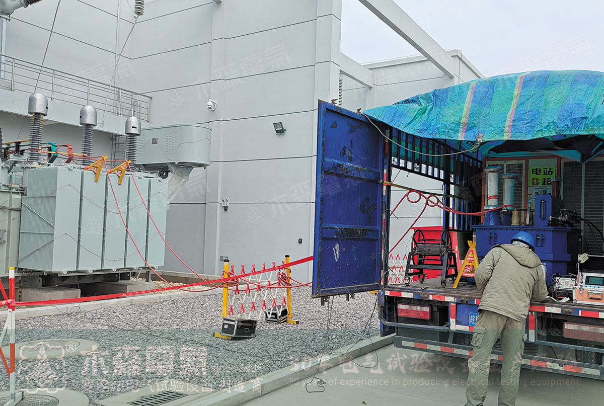 Измерение частичных разрядов трансформатора 110 кВ — система измерения индуктивного выдерживаемого напряжения и частичных разрядов главного трансформатора MSXB(WJ) 300 кВт