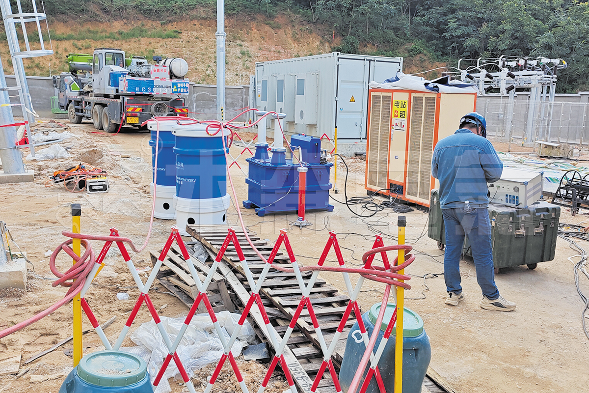 Профилактические испытания ветряной электростанции Янхуопин в Гуанси-Цзыюань