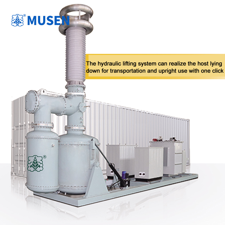 Сістэма выпрабаванняў на вытрымку напружання MS-CZWJ, усталяваная на транспартным сродку без частатнага