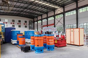 Резонансная испытательная система с индуктивным выдерживаемым напряжением без частичных разрядов