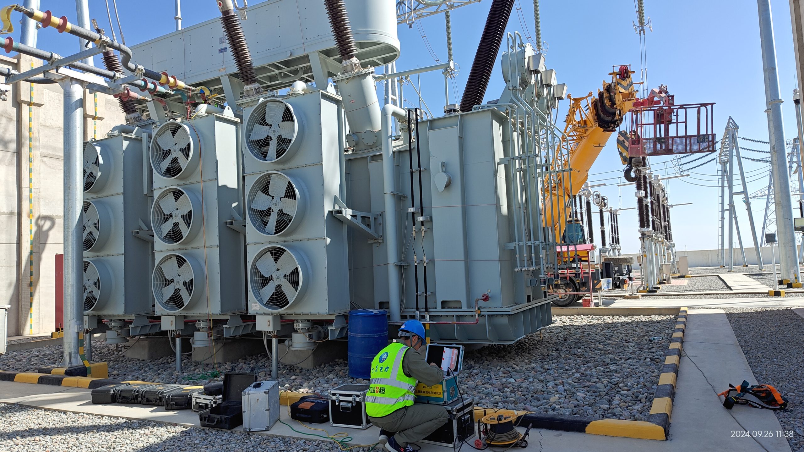 Система испытаний на резонансное напряжение без частичных разрядов (ЧР) – подстанция 220 кВ