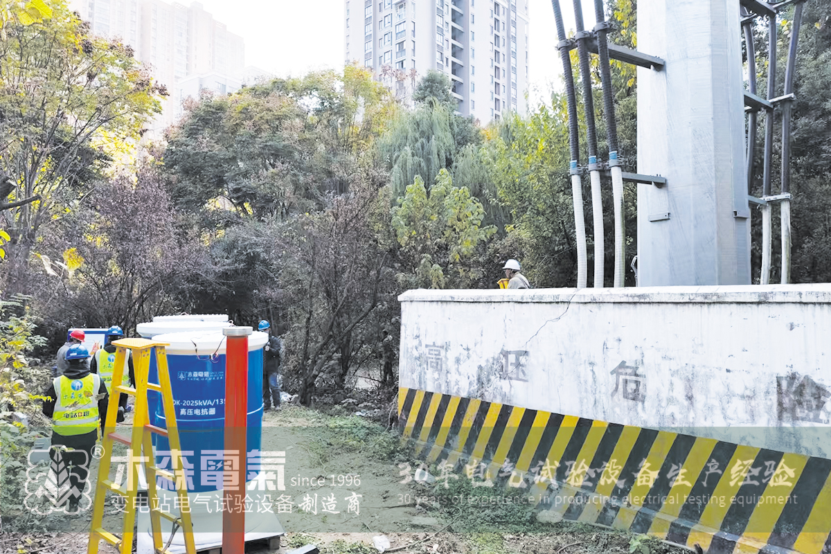 Резонансный испытательный стенд серии 8100 кВА/500 кВ — компания Wuhan Power Supply