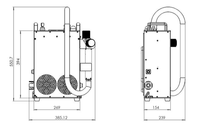 Информация о размерах машины