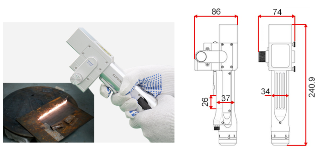 Лазерная чистящая головка