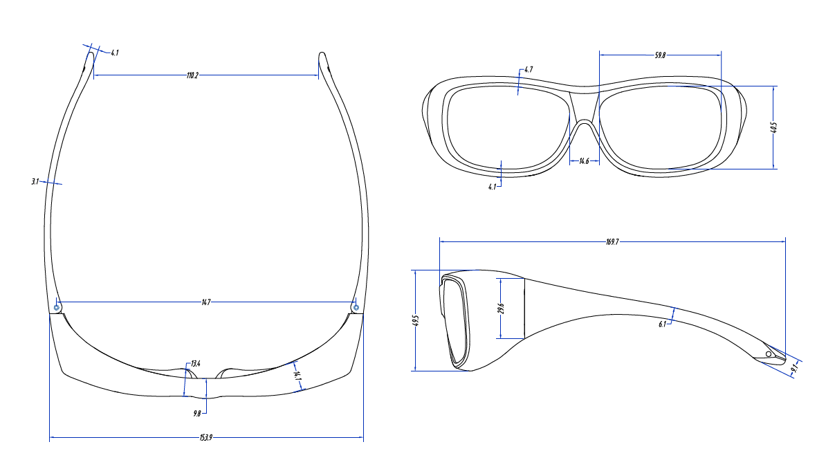 Защитные очки от лазерного излучения