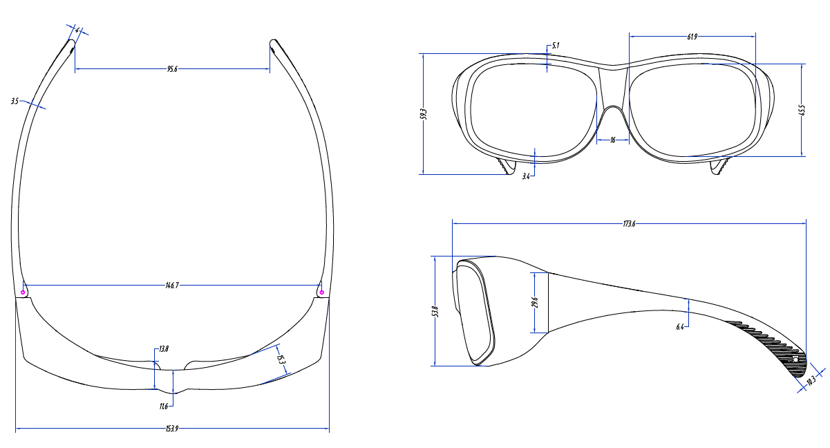 Защитные очки для работы с лазерами OD8+